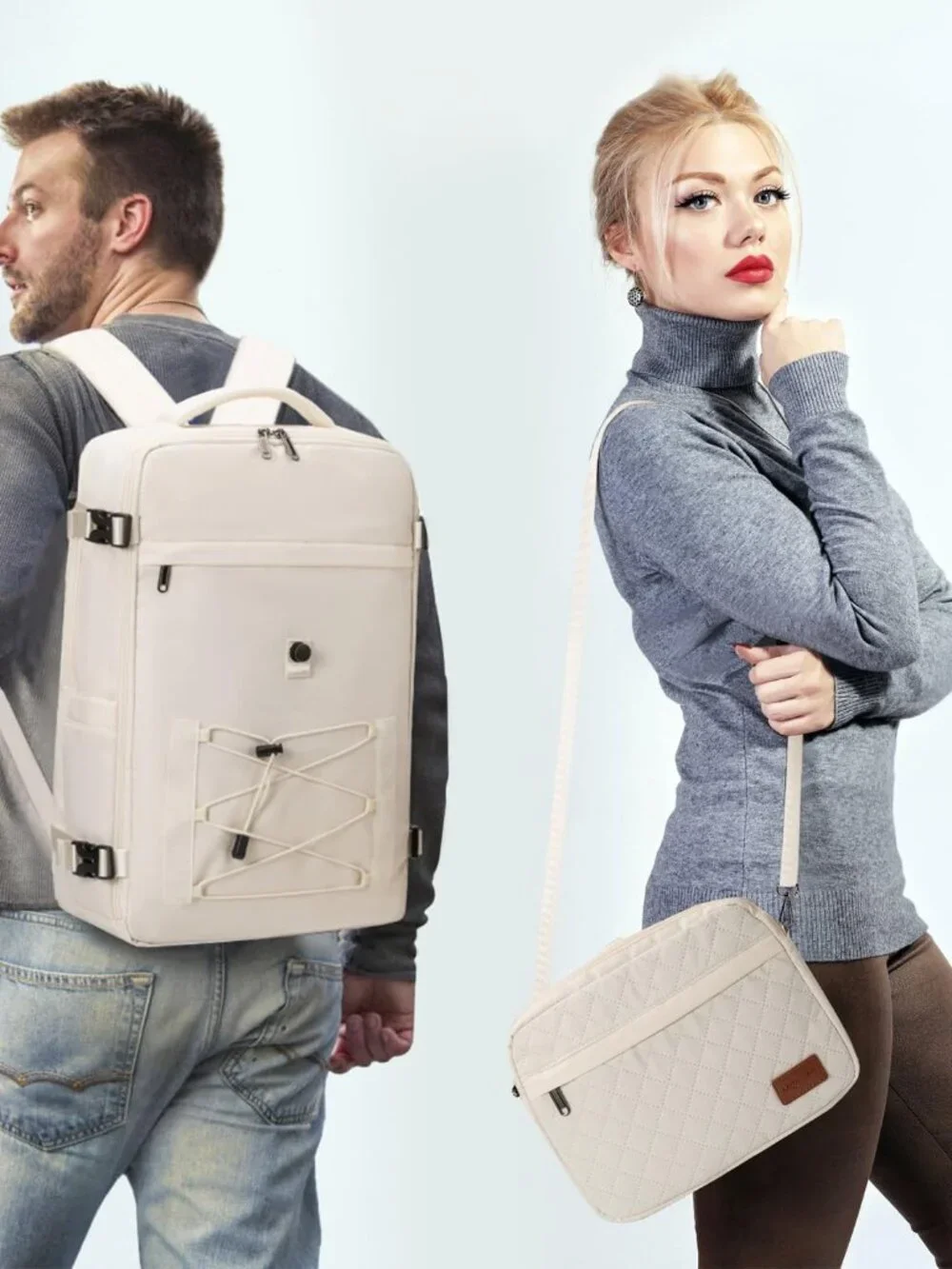 40L Waterproof Travel Backpack for Men & Women, Airline Approved Carry on Laptop_2
